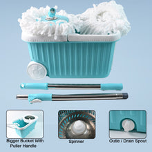 Apex Magic 360° Spin Mop Cleaning System with Stainless Steel Spinner