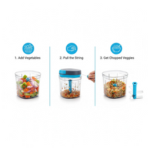 Ganesh Master Chopper with 5 Stainless Steel Blades, XL Large Jumbo Chopper (900 Ml)