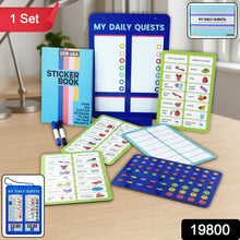 Magnetic Board, Sticker Book & Activity Cards (1 Set)